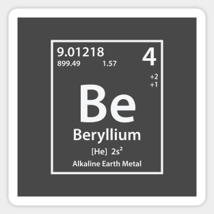 Beryllium Element Sticker